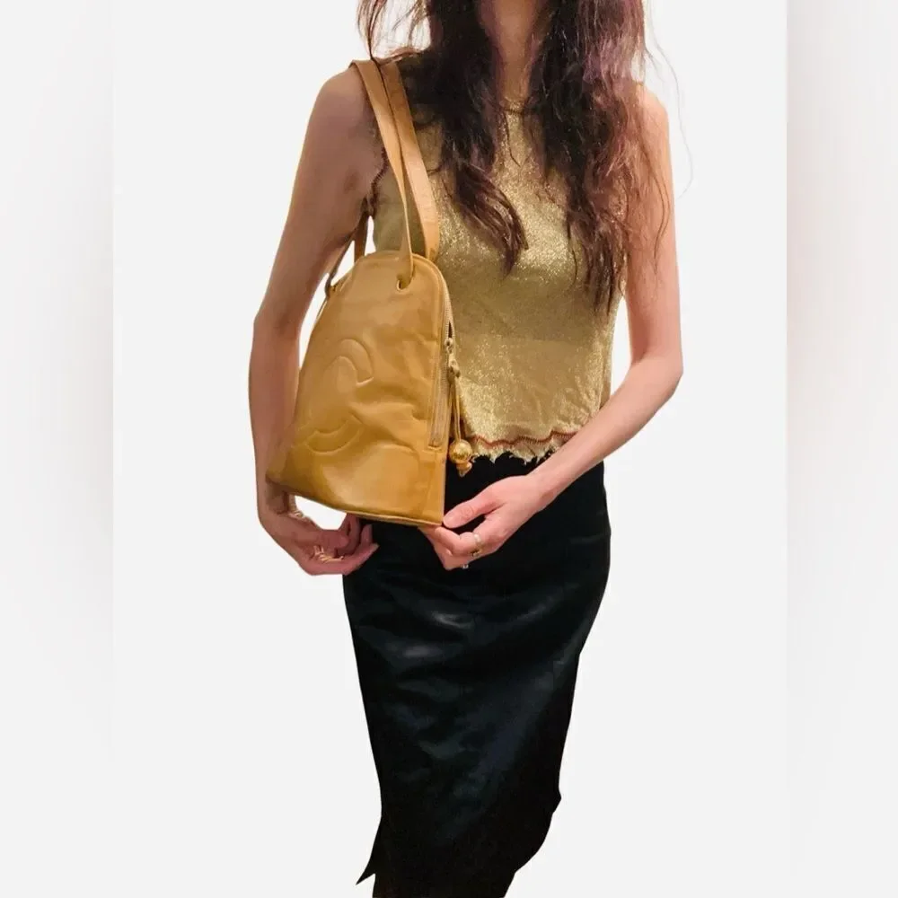 Chanel light brown tote